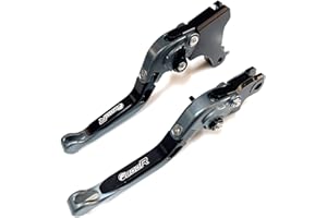 YANG HUA Leve per freno e frizione da motocicletta, con logo, blu, regolabile tramite CNC, per modelli: BMW F800R F 800R 2009-2017 2010 2011 2012 2013 2014 2015 2016