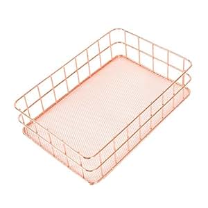 Metall Ablagekorb Mesh Kiste Vintage Lagerung Schreibtisch Organizer