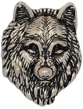 Andante CHUNK Click-Button Druckknopf (Wolf) für Chunk-Armbänder, Chunk-Ringe, Chunk-Schlüsselanhänger und andere...