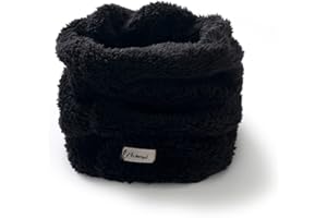 iNszkoos Double-Layer Plush Kids Neck Warmer 2-12 Years Girls Boys Winter Soft Fleece Neck Gaiter Child Furry Snood Scarf Neckerchief Cold Weather Accessory