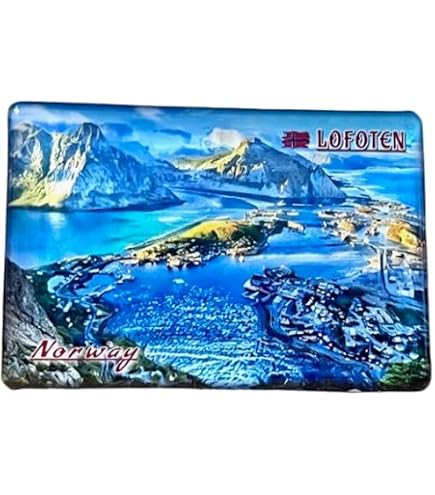 Norwegen Lofoten Kühlschrankmagnet Mit Flaschenöffner – Reisemorist, Edelstahl, 5,8 Cm, Starke Haftung