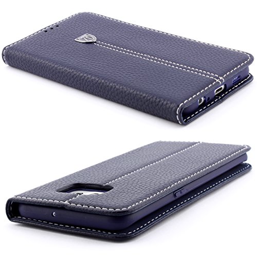 [ J5 Version 2016 ] Handy Schutz Tasche Noble Series Cover für Samsung Galaxy [ J5 Version 2016 ] edle Book Style Hülle mit Aufstellfunktion und Kartenfach ScorpioCover blau - 2