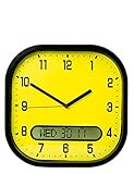Lifemax High Contrast Day-Date Wall Clock