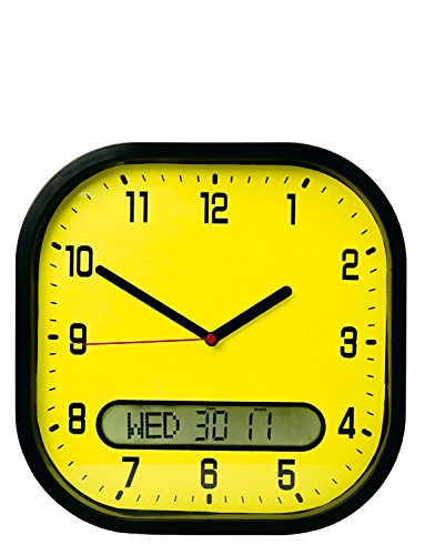 High Contrast Clock Lifemax High Contrast Day-Date Wall Clock | Nakosite