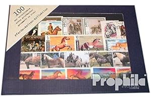 PROPHILA COLLECTION Motives 100 Divers Chevaux et Conduire Timbres (Timbres pour Les collectionneurs) Chevaux/zèbres