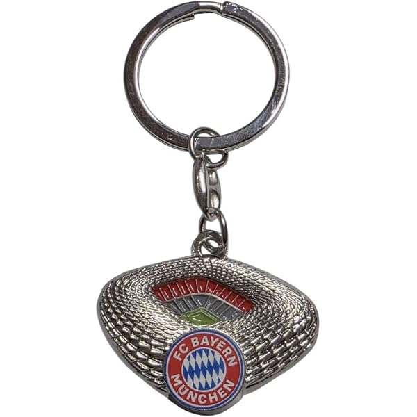 FC Bayern München Portachiavi Ufficiale - Cannone Torjägerkanone In Metallo Color Argento