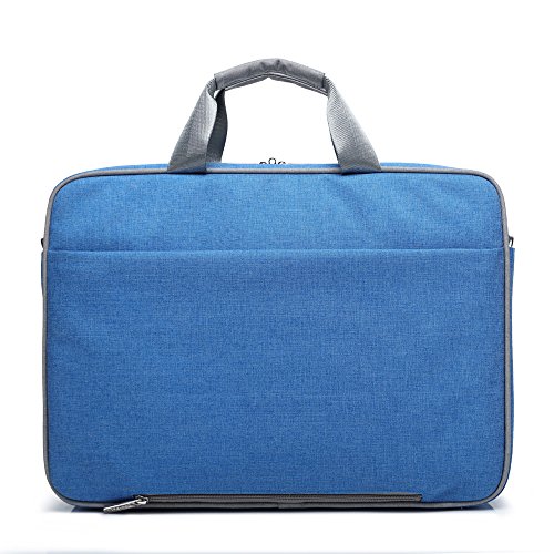CoolBELL 15,6 Zoll Laptop Tasche Nylon Schultertasche mehrfach Abteil Messenger Bag Handtasche Tablet Aktentasche für Laptop / Tablet / Macbook,Blau - 6