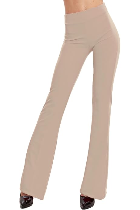 Pantaloni A Zampa Smiffys Donna - Nero, 100% Poliestere, Vita Media, Stile Retro - Foto 4