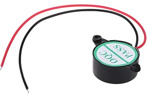 FUXIU Zumbador activo de 12 V 95 dB de alto decibelio electrónico alarma intermitente continua para zumbador