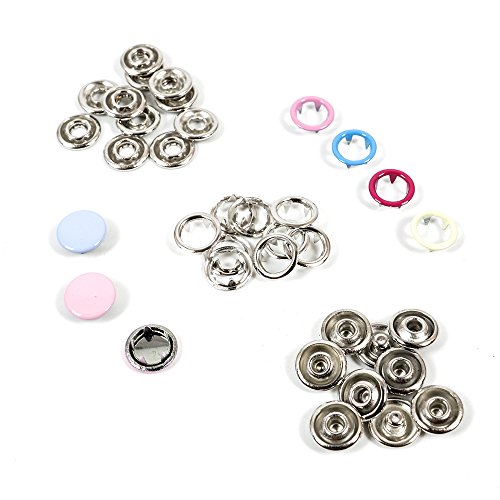 110 Sets 9.5mm Druckknöpfe farbige Metall Druckknöpfe mit Zange Werkzeug DIY Basteln - 4