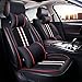 Produktbild Car Seat Cushion Autositzbezüge Ice Silk + PU Leder Sommer Vollen Satz 5 Sitze Auto Sitzkissen Vier Jahreszeiten Universal Car Type Universal