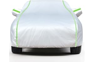 LSDRALOBPOI Autoabdeckung Indoor für Mini Cooper 3 Doors(2000-2022), Autoschutzhülle Autoplane Autoabdeckung Stoff,Vollgarage Auto Vollgarage Pkw Autoabdeckplane(Silber)