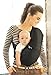 Wallaboo Baby sling Connection, Easy Adjustable and Ergonomic, Newborn and Up, 100% Cotton, Deep Black
