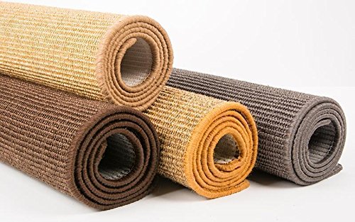 Premium Kratzmatte – Natur, 50x100cm ✓ 100% robuster Sisal ✓ Rutschhemmend ✓ Antistatisch | Katzen-Teppich, Katzen-Matte zum Wetzen der Krallen | Kratzteppich, Katzenkratzmatte geeignet für Fußbodenheizung | Sisalmatte, Sisalteppich für Wand & Boden - 3