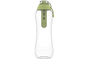 ‎DAFI DAFI Trinkflasche mit Filter 0,5 L, Pistazie - Wasserflasche mit Wasserfilter, BPA-Frei, Sportflasche mit gefiltertes Wasser für Reisen - Filterflasche Outdoor + Aktivkohle Filter