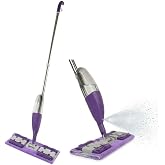 Orret Home Mandallı Sprey Mop Click Mop &ndash; Deterjan Hazneli, Mikrofiber Paspas Başlıklı, 360&deg; D&ouml;nebilen, Yıkanabilir Başlıklı 