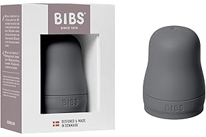 Set di tappi per biberon BIBS - Senza BPA, include tappo, chiusura di sicurezza e tappo a vite - Compatibile con i biberon BIBS (acquistabili separatamente) - Iron