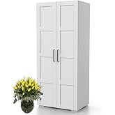 DEKOREX MNT-211-BEYAZ -İKİ KAPAKLI GARDIROP