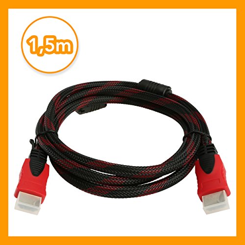 Hochgeschwindigkeits-HDMI-Kabel 2.1, 2.0a, 2.0, 1.4a Ethernet, UHD, Full HD, 3D, 4K-Videowiedergabe und ARC,HDR, 1.5m - Naruba Media