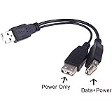 Chenyang USB 2.0 un maschio al doppio di dati USB 2.0 a femmina + cavo di alimentazione USB 2.0 a femmina cavo di estensione 