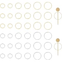UNICRAFTALE Circa 60 pz 3 Colori Anelli di Collegamento Ovali Connettori in Acciaio Inossidabile Connettori di Collegamento A Colori Misti per Collana di Bracciali Creazione di Gioielli 10mm