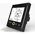 MOES Smart Thermostat WiFi Temperature Controller Smart Life/Tuya APP Remote Control for Water Gas Boiler Heating 5+1+1 Programmable，Compatible with Alexa Google Home (Black)