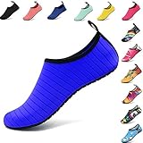 AGOLOD Chaussettes de Sport Aquatique de Nager de Surf de Yoga et de Plage Pieds Nus à Séchage Rapide Aqua Chaussettes Slip-on Chaussures d'eau pour Enfants Hommes Femmes