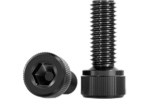 Drenky M5 X 16mm Hexagon Socket Cap Head Screw - SUS 304 Black Cylinder Bolts - DIN 912 (ISO 4762) Allen Socket with M5 Thread - Pack of 20