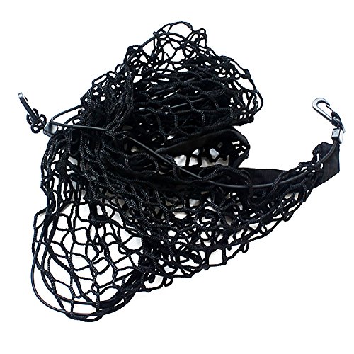 Tinksky Elastischer Nylon Gepäcknetz Kofferraum Inhaber Speicher Organizer – 90 * 30CM (Schwarz) - 5