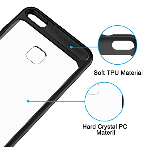 Funda Huawei P10 lite  Carcasa Huawei P10 lite SPARIN Material TPU Suave y PC Duro  Resistente a los Golpes  Anti-Rasgu  os  Absorci  n de Impacto Funda de Protecci  n Espalda para Huawei P10 lite