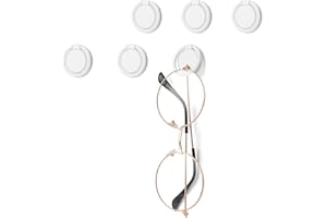 Mabor Brillenhalter Wand,6 Stück Sonnenbrillen Aufbewahrung Wandhalterung Selbstklebender Sonnenbrillenhalter zum Aufhängen an der Wand für Sonnenbrillen Wandorganizer Brillen Wandhalter