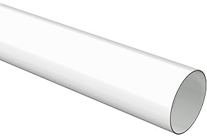 Flairdeco Metallrohr 28 mm Ø, Metall, Weiß, 160 cm