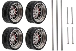 harayaa 1:64 Maßstab Auto Gummirad Rad für RC 1/64 Auto Auto Modell Zubehör Ersetzt Kinder Spielzeug Erwachsene, A3