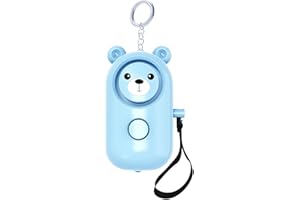HAILERIO Alarme Personnelle, Poche, Porte Cle Alarme d'urgence avec Torche Anti Agression avec Lumière LED for Femmes, Enfant, Personnes Âgées