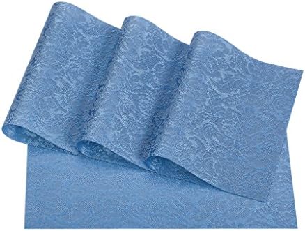 JoHome Set of 4 Heat-proof PVC Placemats,Vinyl Non-slip Washable Table Mats Protector Dining Decoration,45 * 30 CM