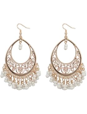 Butterme Böhmische Art Kristalledelstein Haken Teardrop baumeln Hohle Heraus Troddel Tropfen hängende Ohrringe...