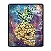 Produktbild Mouse Pad Colorful Galaxy Skull Pineapple Rectangle Rubber Mousepad Length 8.66 Width 7.09 Inch Gaming Mouse Pad with Black Lock Edge