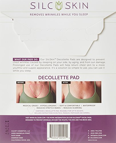 Decollette Pad – Correct & Prevent Chest Wrinkles, 1 pad,(Calvet Cosmetics) - 2