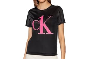 CALVIN KLEIN JEANS T-Shirt Noir Femme Calvin Klein Crew Neck