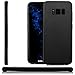 Produktbild zanasta® Samsung Galaxy S8 Hülle, Premium Ultra Slim Silikon Schutzhülle Soft Flex TPU Back Cover Case Handyhülle Leder Design Schwarz
