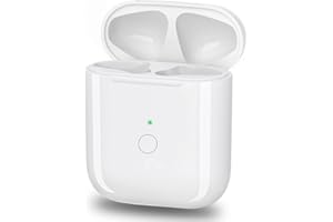 FX SOLO Wireless Charging Case Air Pods 1/2 Gen,Charging Case Replacement Compatible w/ Air Pod 1st & 2nd Generation Charger Case w/ Built-in 450mAh Battery w/ Sync Pairing Button，no EarPods