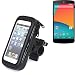 Produktbild Für LG Electronics Google Nexus 5 Fahrrad Halterung Handy Halterung Lenkstange Fahrrad Halter Motorrad Bike mount Smartphone Halter für LG Electronics Google Nexus 5 Wasserabweisend, regensicher, spritzwasserdicht - K-S-Trade(TM)