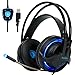 Produktbild SADES R2 Gaming Headset Digital Surround-Sound USB PC Stereo Gaming Kopfhörer mit hoher Empfindlichkeit Mikrofon Lautstärkeregelung LED-Licht (schwarz)
