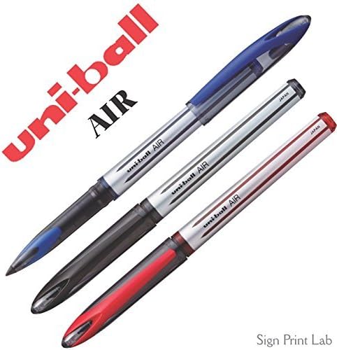12X UNI-BALL AIR UBA 188L 0.7mm ROLLERBALL PEN 3 COLOUR WITH MIX & MATCH (MIX & MATCH)