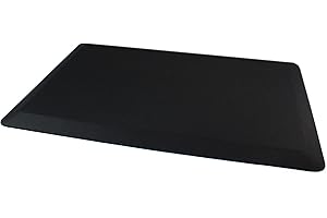 Ultralux Anti-Fatigue Standing Comfort Mat, Thick Non-Slip Cushioned Kitchen Floor Mat 2cm Thick 50 x 80cm Premium Durable Ergonomic Multi-Use Standing Support Pad, Home, Office, Kitchen Rug, Black