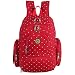 Abonnyc Nappy Changing Backpack Baby Changing bags Large Capacity Baby Bag Backpack (Red)