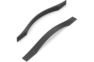 FURNIWARE 10 maniglie per mobili, colore nero, 160 mm, distanza tra i fori della cucina, maniglie per cassetti, maniglie per mobili da cucina, armadi, cassetti