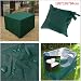 Produktbild OUTAD Rechteckig Garten Schutzhülle, Waterproof Schutzhülle für Gartenmöbel Beistelltische Campingtische Esstische Kaffeetische Stehtische Lange Sitzgruppen Hülle Abdeckung Grün (188 * 188 * 84CM)