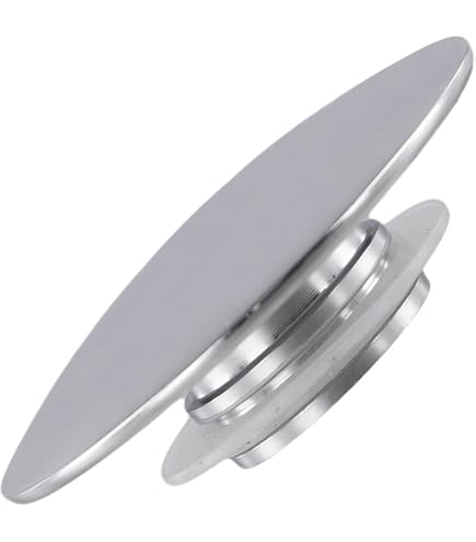 Bouchon Lavabo Clic-clac Laiton 66 Mm - Pour évier Salle De Bain Ou Cuisine, Trou 36-39 Mm - Étanchéité Silicone, Installation Facile