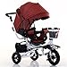 Produktbild Kind Indoor Outdoor Kleine Dreirad Fahrrad Boy's Bike Girl's Bike für 6 Monate -6 Jahre altes Baby Drei Räder Trolley Mit Leinen Markise, Dämpfung / Faltbar / kann sitzen und Lie Down Seat / Inflatable Wheel ( Farbe : #4 )